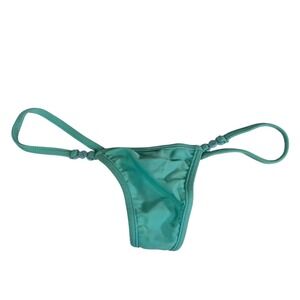 Latin Angel VTG Teal G-String Thong Bikini Bottom Dancewear Size Small NWT